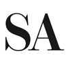 Scientific American logo black SA on white background