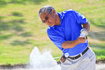 UC Irvine patient Rey Buack was back on the golf course within of month of surgery to repair a ruptured aortic aneurysm.