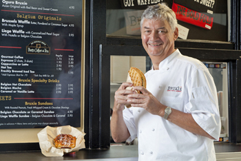 Philippe Caupain, co-owner of Bruxie, was saved from sepsis after he was transferred to UC Irvine Medical Center.