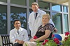 Marilyn Claytor, with spine surgeons, Nitin N. Bhatia, MD, and Samuel S. Bederman, MD, PhD