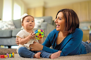 Elizabeth Hill plays with Audrey, the child she wasn't supposed to be able to have