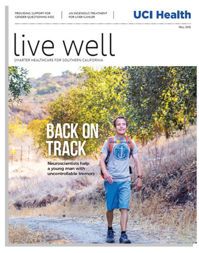 cover of live well magazine fall 2018 issue