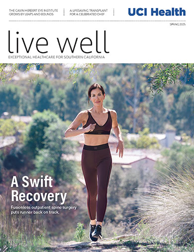 A fusionless, ultra-minimally invasive spine surgery at UCI Health ends years of pain, restores flexibility and gets Heather Austin back on her daily running routine.