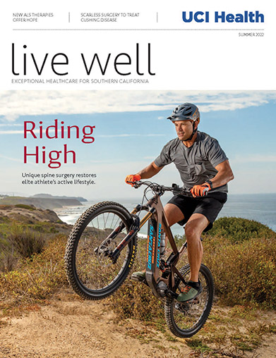UCI Health Live Well Magazine Summer 2022 cover image