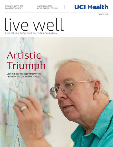 UCI Health Live Well Magazine Winter 2022 cover image