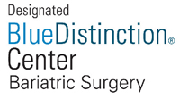 blue distinction bariatric surgery badge