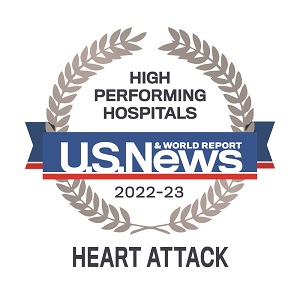 US News High Performing Hospitals Heart Attack 2022