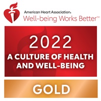 2022 American Heart Association Gold recognition for a supporting a culture of health and well-being