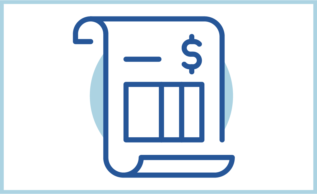 an icon of a paper bill
