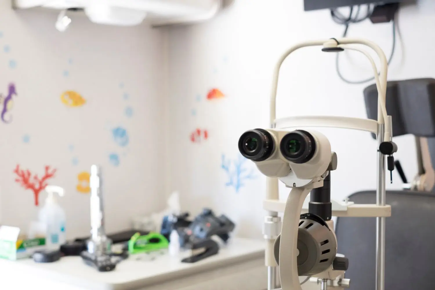 Interior of UCI Health Eye Mobile for Children