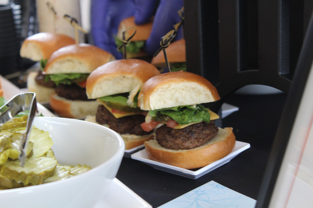 cheeseburgers at a menu tasting for UCI Health -- Irvine and UCI Medical Center in Orange