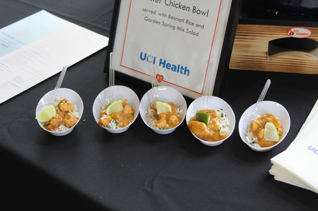 chicken bowls at a menu tasting for UCI Health -- Irvine and UCI Medical Center in Orange