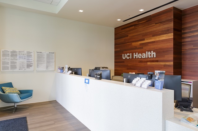 UCI Health — Newport Beach MacArthur welcome reception area side view