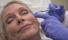 UCI Health plastic surgeon Dr. Greg Evans demonstrates how botox treatment is performed.