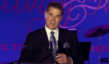 Terry Belmont, chief executive officer of UCI Health, addresses the 2013 UCI Health gala
