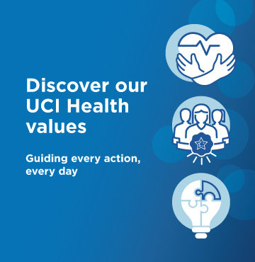 UCI Health values mobile header
